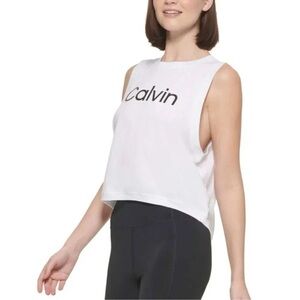 Calvin Klein Performance Women's Muscle Tank - White XL
